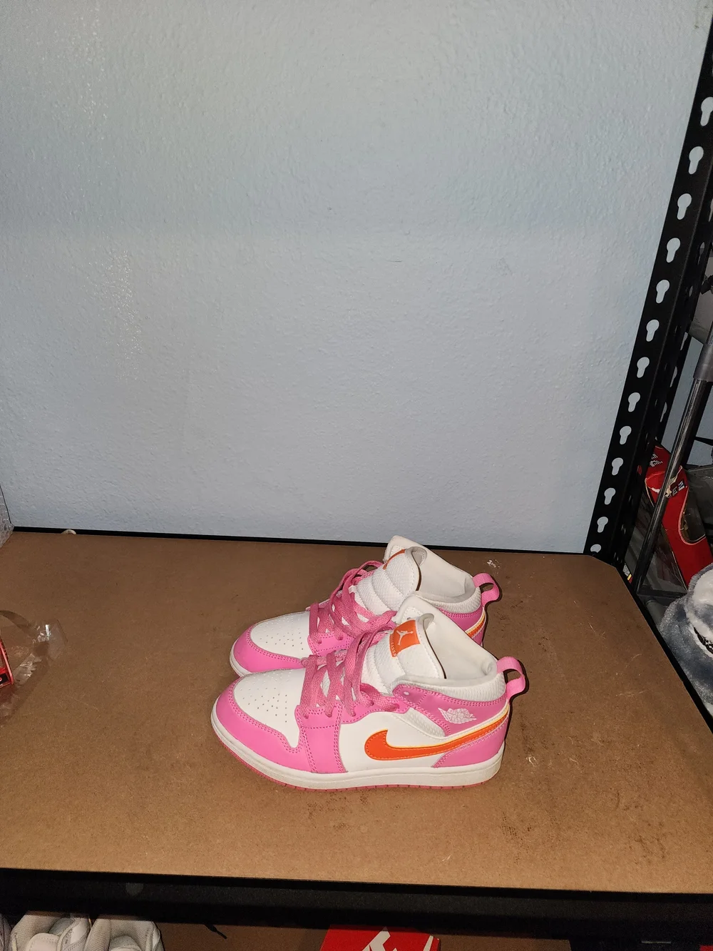 Nike Kids' Pink and Orange High-Top Sneakers